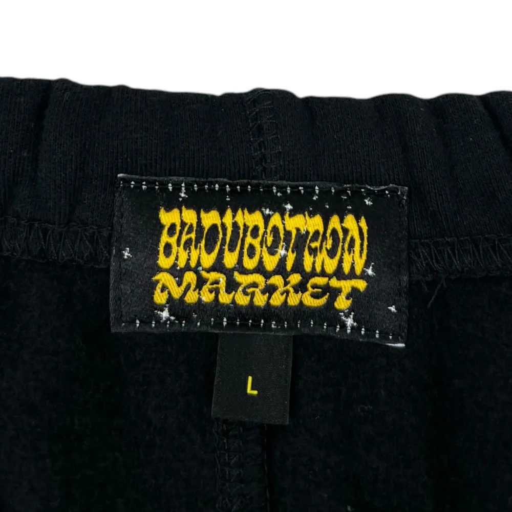 Badubotron Chinatown Market Collab Sweatpants Large Live In Hollywood Black EUC